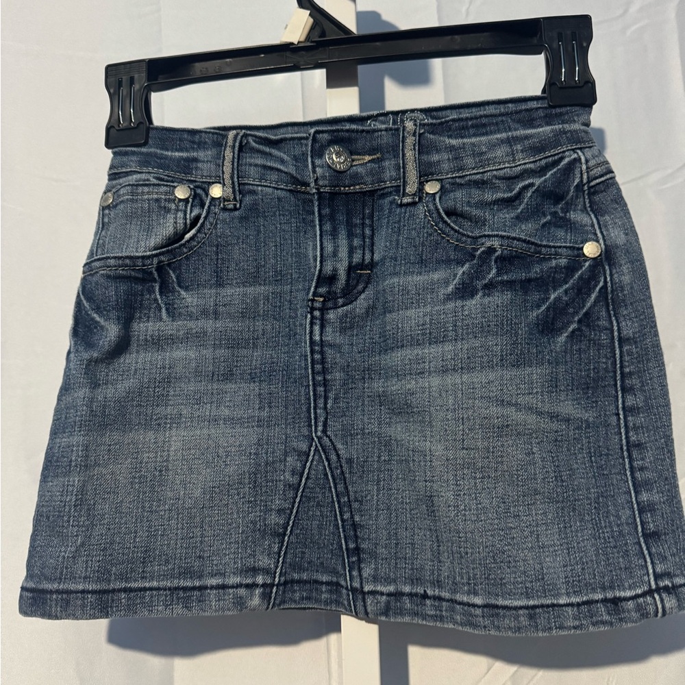 Imperial Star Blue Denim Skirt Size 7 Kids